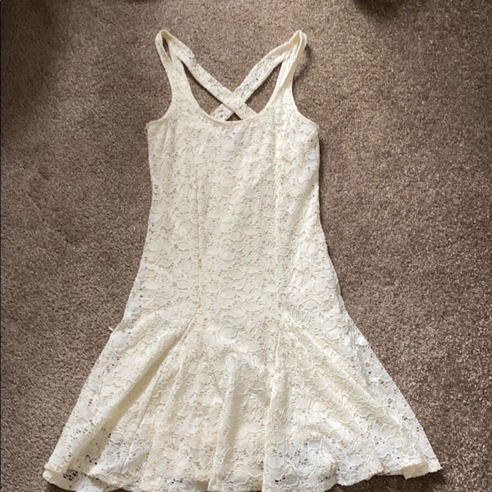 White lace dress